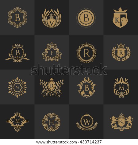 Luxury Logo Set Vector Logo Template Stock Vector 430714237 - Shutterstock