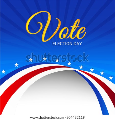 Red White Blue Flag Wave Party Stock Vector 72101476 - Shutterstock