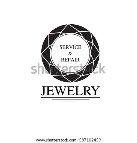 Vector Flat Jewelry Logo Isolated On Stock Vector 399819082 - Shutterstock