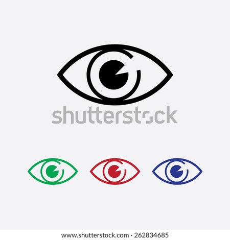 supervision icon. Flat design style - stock vector