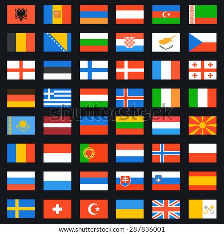 All Flags Europe Many Flags European Stock Illustration 26819755 ...