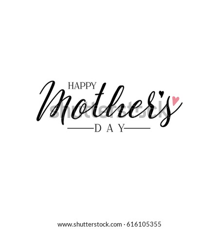 Happy Mothers Day Calligraphy Background Stock Vector 585048175 ...