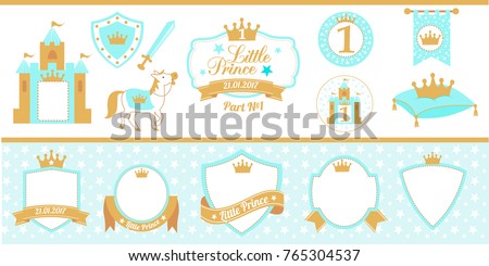 Download Blue Gold Prince Party Decor Medieval Stock Vector ...