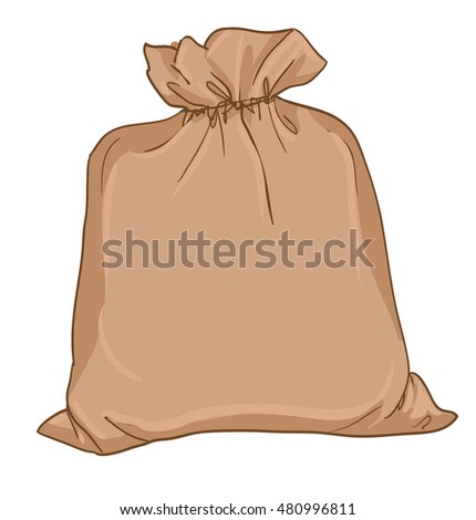 Canvas Sack Vector Canvas Bag Illustration Stock Vector 402395758 ...