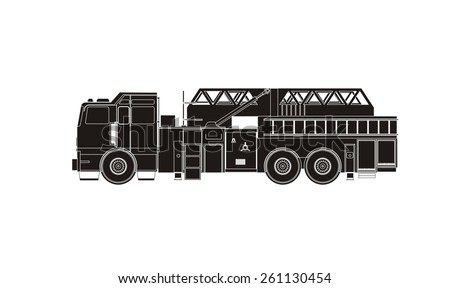 Free Free 190 Fire Truck Silhouette Svg SVG PNG EPS DXF File