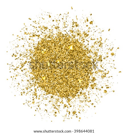 Round Golden Abstract Glitter Object Background Stock Vector 398644081 ...