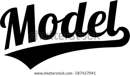  Model Word  Retro Style Stock Vector Royalty Free 587427041 Shutterstock
