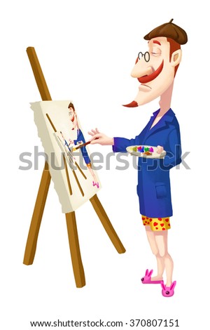 Artist Cartoon Stock Images, Royalty-Free Images & Vectors | Shutterstock