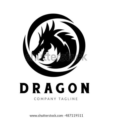 Dragon Logo Business Cardelements Brand Identityvector Stock Vector ...