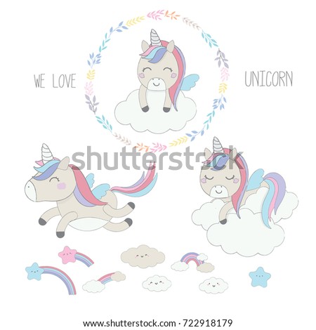 Cute Unicorn Stock Images, Royalty-Free Images & Vectors | Shutterstock