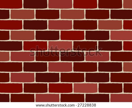 Seamless Texture Cartoon Brick Wall Stock Vector 171283118 - Shutterstock