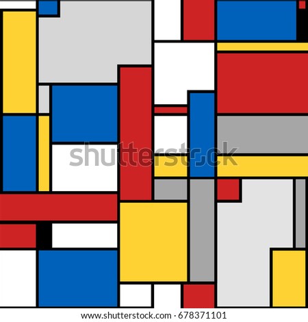 Abstract Geometric Colorful Pattern Continuous Replicate Stock Vector ...