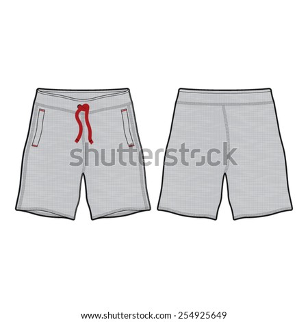 shorts template vector short sweat shutterstock templates illustration sport