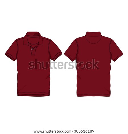 maroon polo shirt school