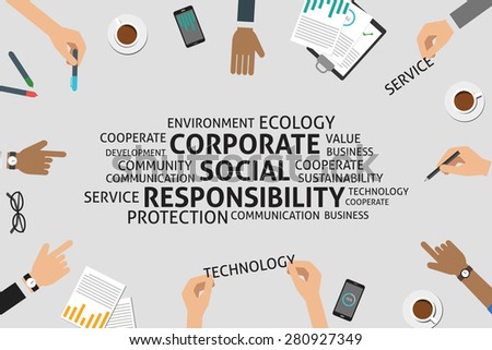 Social Responsibility Stock Images Royalty Free Images Vectors Shutterstock Corporate Social Responsibility Template