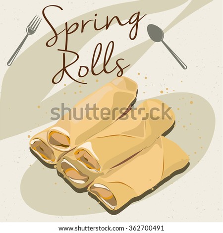 Spring Rolls, Chinese Food
