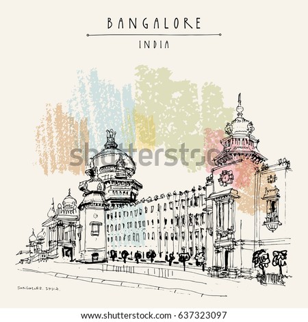 Bangalore Karnataka India Building Neodravidian Style Stock Vector 637323097 - Shutterstock Bangalore Karnataka India Building Neodravidian Style Stock Vector 637323097 - Shutterstock
