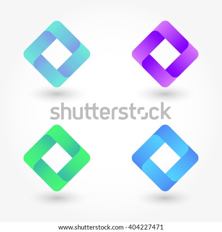 Infographic Blue Purple Curled Paper Triangle Stock Vector 336379544 ...