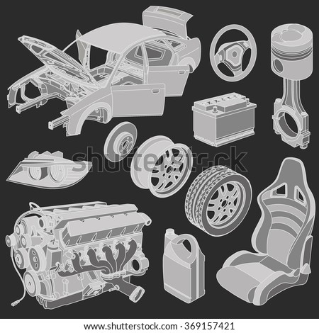 Car Body Parts Stock Images, Royalty-Free Images & Vectors | Shutterstock