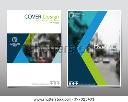 Blue annual report brochure flyer design template vector, Leaflet cover presentation abstract flat background, layout in A4 size