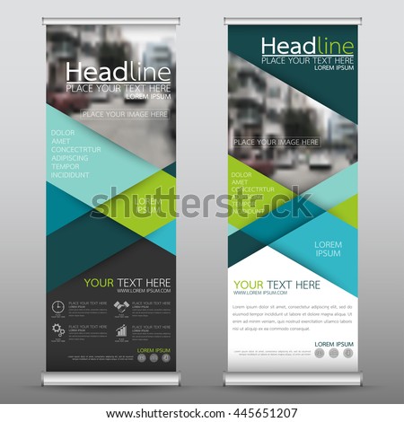 Green Roll Business Brochure Flyer Banner Stock Vector 