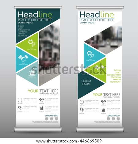 Green Roll Business Brochure Flyer Banner Stock Vector 