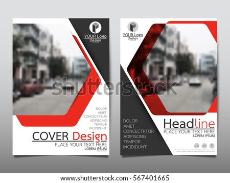 Red technology flyer cover business brochure vector design, Leaflet advertising abstract background, Modern poster magazine layout template, Annual report for presentation.