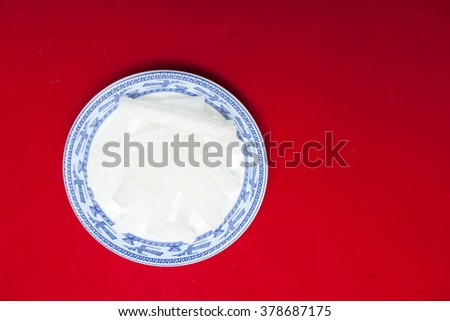 Vietnamese food for Tet holiday in spring, jam is traditional food on lunar new year, can make from sweet potato, lotus seed, ginger with sugar, colorful background for Vietnam custom