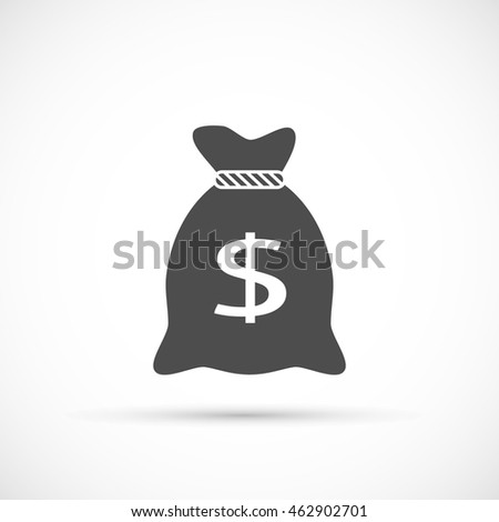 Money Icon Bag Vector Stock Vector 148439576 - Shutterstock