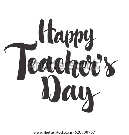 Happy Teachers Day Calligraphy