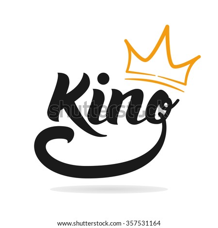 Download King Logo Template Hand Lettering Tshirt Stock Vector ...