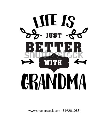 Download Best Grandma Handwritten Black Brush Ink Stock Vector ...