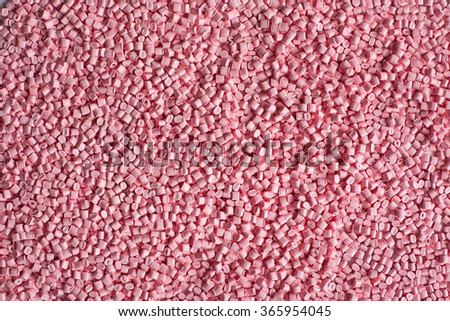 Dyed synthetic polymer resins in laboratory.