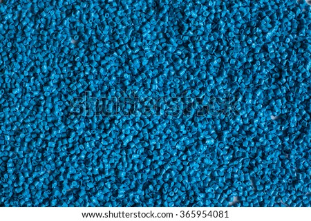 Dyed synthetic polymer resins in laboratory.