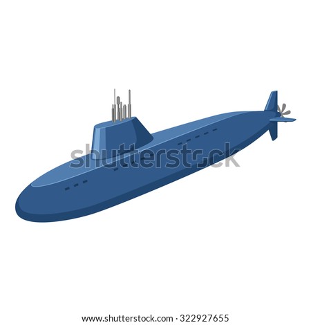3d Rendering Submarine Top Side View Stock Illustration 419856532 ...