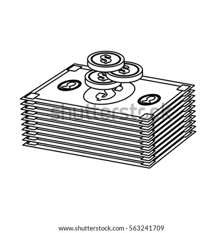 Money Banknote Coin Cartoon Vector Illustration Stock Vector 294571661