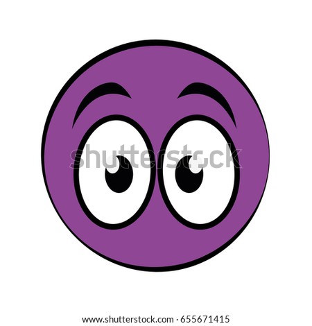 Cartoon Eyes Icon Stock Vector 655671454 - Shutterstock