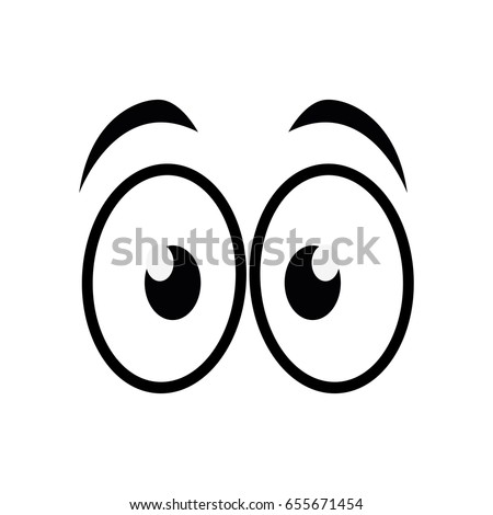 Cartoon Eyes Icon Stock Vector 655671454 - Shutterstock