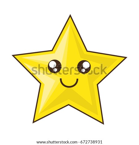 Cute Star Cartoon Stock Vector 672738931 - Shutterstock