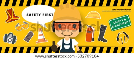 Construction Worker Repairman Thumb Banner Safety Stock ... Construction Worker Repairman Thumb Banner Safety Stock ...