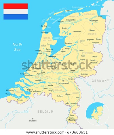 Norway Political Map Capital Oslo National Stock Vector 272005061 ...