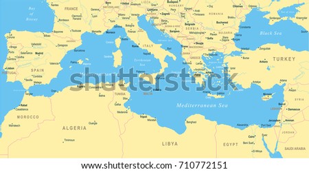 Asia Highly Detailed Political Map Elements Stock Vector 433276519 ...