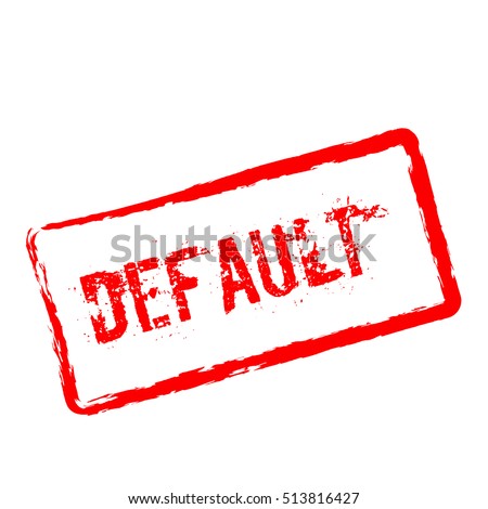 Default Red Rubber Stamp Isolated On White Background Grunge Rectangular Seal With Text Ink Default Red Rubber Stamp Isolated On White Background Grunge Rectangular Seal With Text Ink