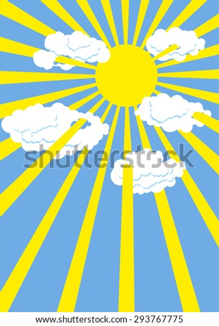 Sunlight Through Clouds Stock Vectors & Vector Clip Art | Shutterstock