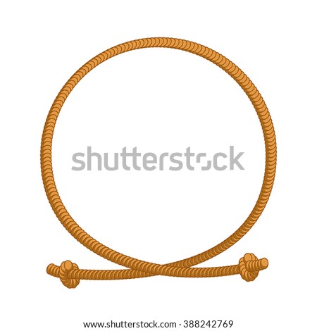 vector rope oval Shutterstock Border Vector Lasso Rope   292070573 Stock