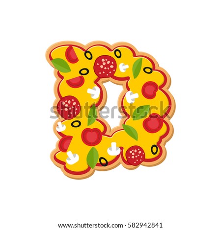 italian 7 food letter Royalty Free Stock & Vectors Images, Images Alphabet Pizza