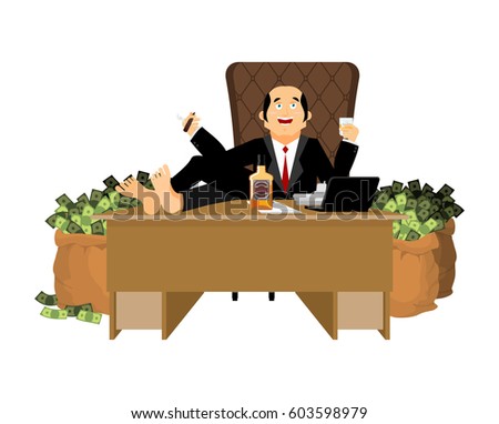 https://thumb7.shutterstock.com/display_pic_with_logo/2814622/603598979/stock-vector-rich-man-sits-at-table-and-drinks-whiskey-to-smoke-cigar-plutocrat-and-bag-money-big-boss-603598979.jpg