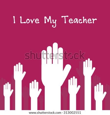 Vector illustration of a stylish text for Happy Teacher's Day.