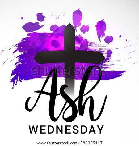 Ash Wednesday Poster Banner Background Stock Vector 586955117 ...