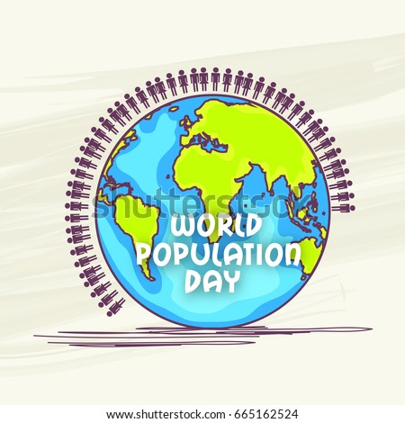 Illustrationposter Banner World Population Day Stock ...